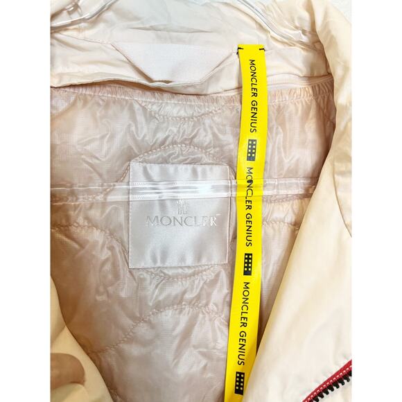 NWT Moncler Elias Oversized Long Parka Jacket Down Filled Light Pink Sz 3/US L - Picture 8 of 15